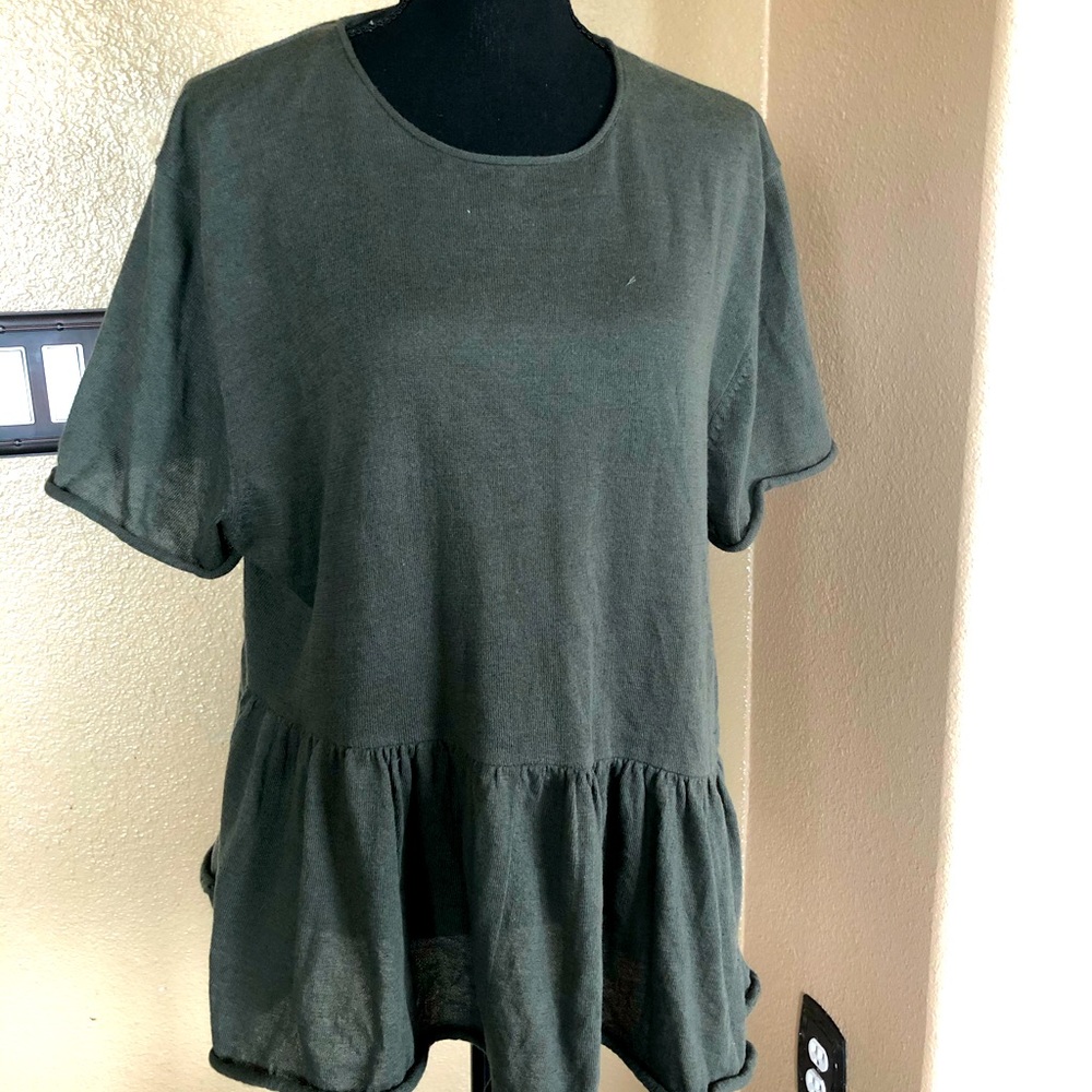 Zara sweater top blouse size small